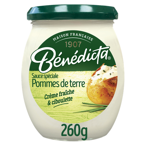 [3660603004651] BENEDICTA Special potato sauce with fresh cream and chives 260 g