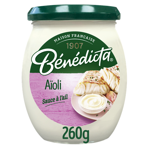 [3660603004828] BENEDICTA Garlic Aioli Sauce 260 g