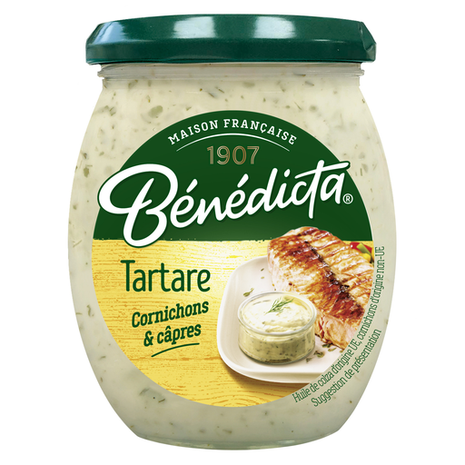 [3660603004859] BENEDICTA Tartar sauce with pickles and capers 260 g