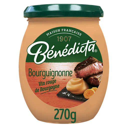 [3660603004897] BENEDICTA Molho Bourguignonne com vinho tinto da Borgonha 270 g