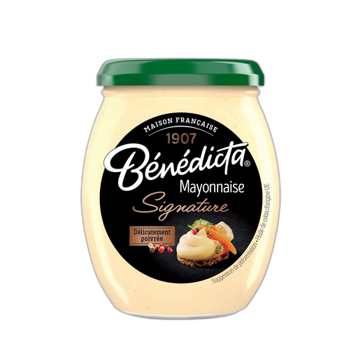 [3660603005276] BENEDICTA Mayonnaise Signature délicatement poivrée 255 g