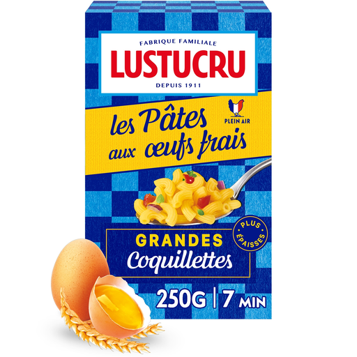 [3660861021735] LUSTUCRU Large egg shell pasta 250 g