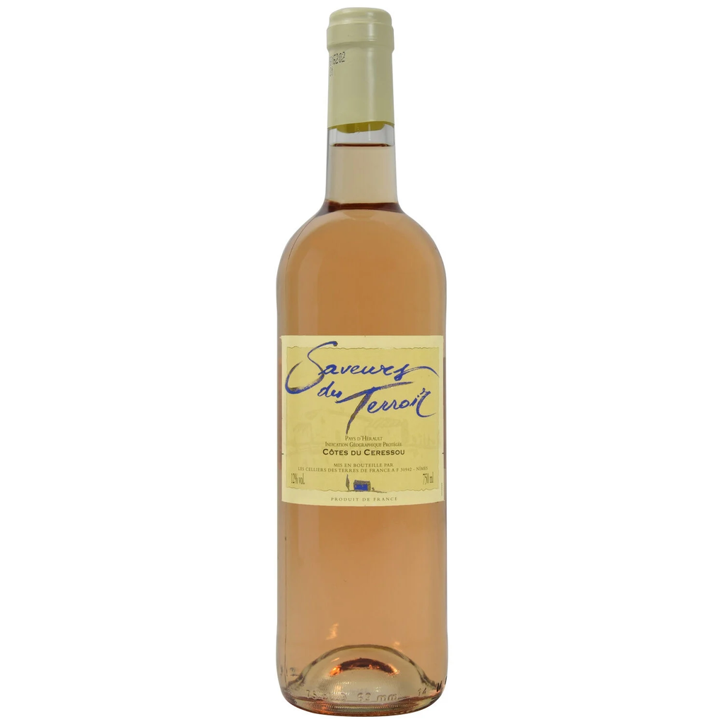 SAVEURS DU TERROIR Vinho Rosé I.G.P. Pays d'Hérault Côtes de Ceressou 75 cl