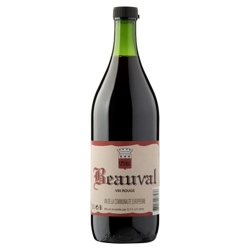 [3660989067936] BEAUVAL Vin Rouge Communauté Européenne 1 L