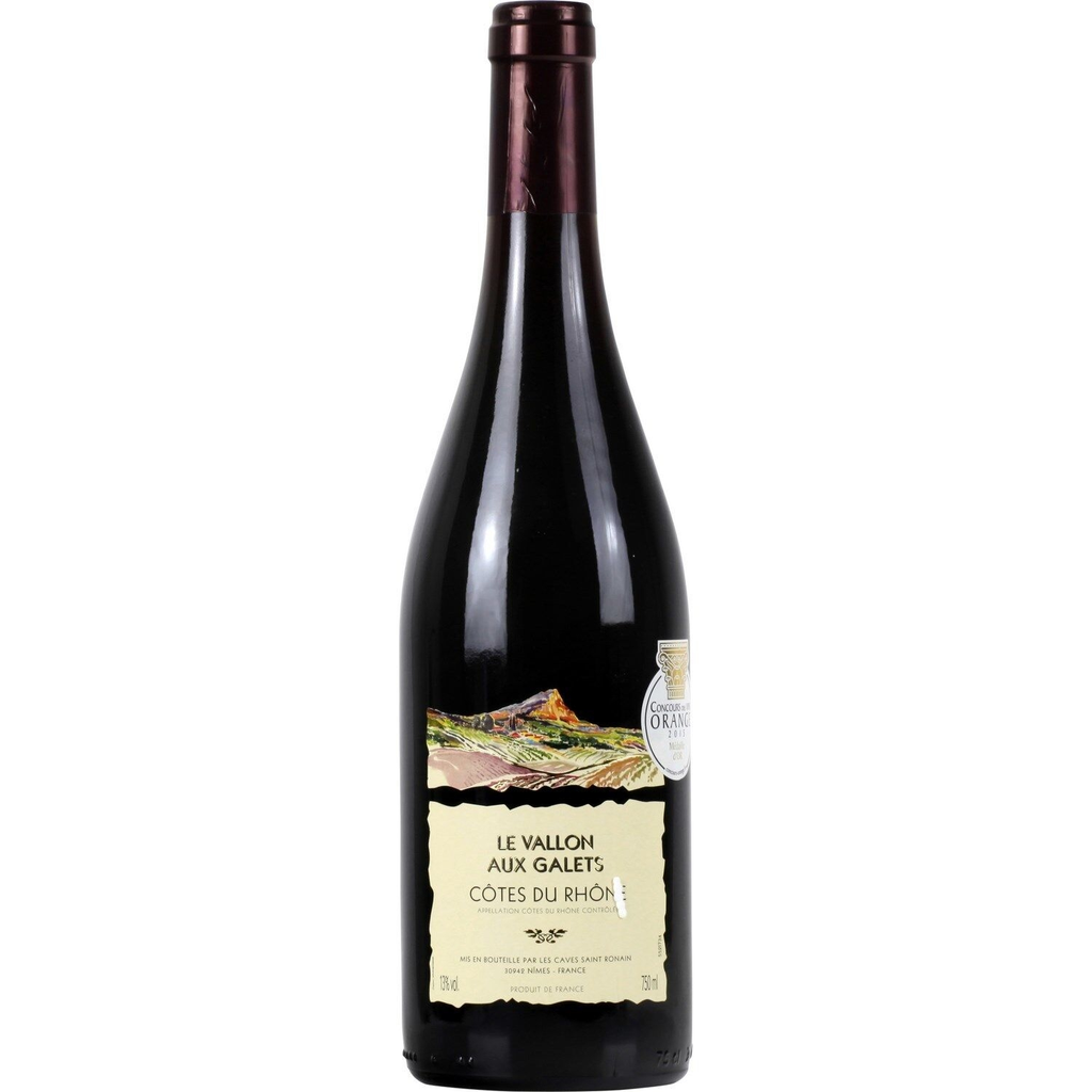 1ER PRIX Vinho tinto Côtes du Rhône LE VALLON AUX GALETS 75 cl