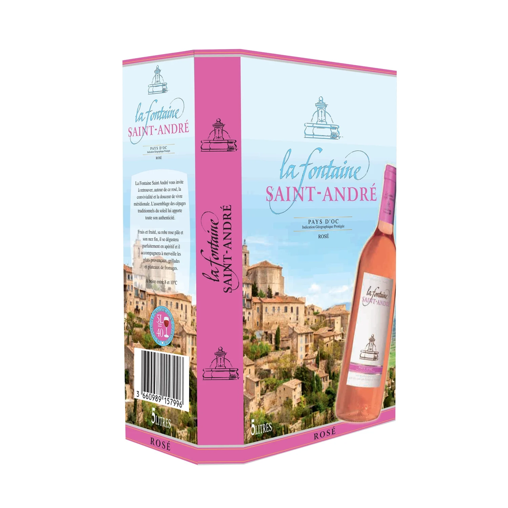 LA FONTAINE SAINT ANDRE Rosé Wine IGP Pays d'Oc 5L