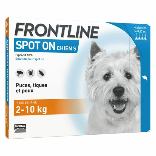 [3661103037620] FRONTLINE Spot-on Cão Antiparasitário 4 pipetas 0,67 ml