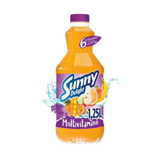 [3661138600424] SUNNY DELIGHT Boisson multivitaminés 6 vitamines 1,25 L