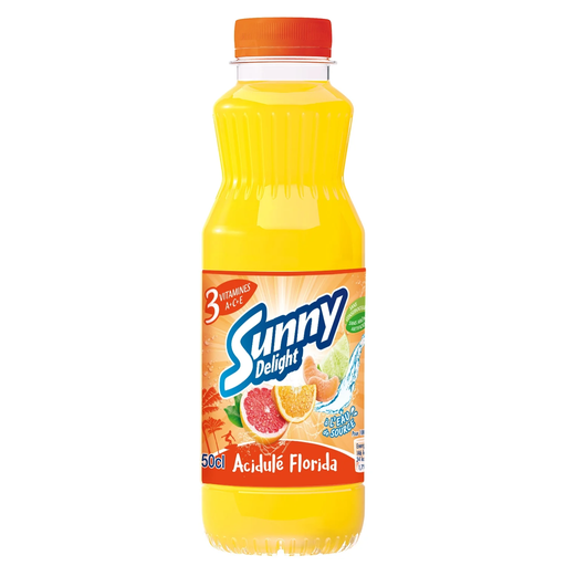 [3661138600523] SUNNY DELIGHT Boisson rafraîchissante au jus de fruits acidulé 500 ml