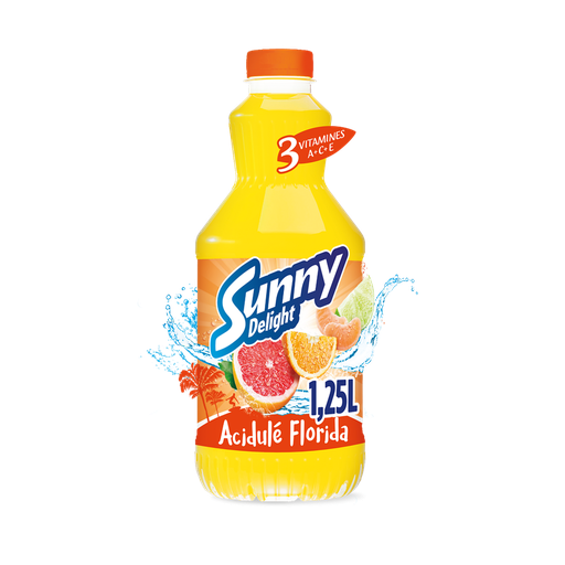 [3661138600561] SUNNY DELIGHT Boisson aux fruits frais acidulé Florida 1,25 L