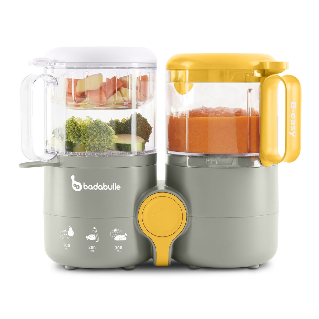 BADABULLE Robot de Cozinha para Bebé 4 em 1 B-Easy