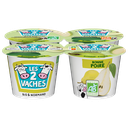 LES 2 VACHES Yaourt aux fruits brassé poire BIO 4x115g