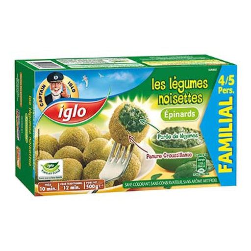 [3661405001084] IGLO Spinach Nuggets 500g