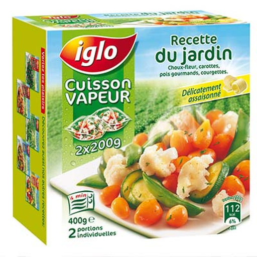 [3661405001848] IGLO Garden Steam Vegetables 400 g