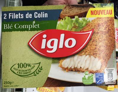 [3661405006829] IGLO 2 Filetes de Escamudo Trigo Integral 250 g