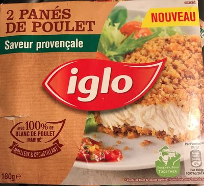 [3661405006881] IGLO 2 Panés Poulet Saveur Provençale 180 g