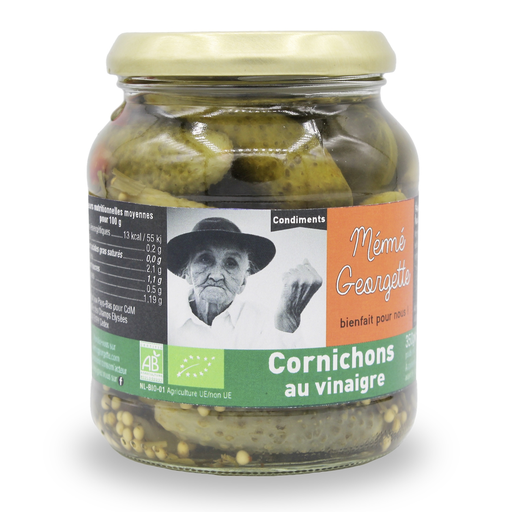[3662790001451] MEME GEORGETTE Cornichons bio em vinagre 350 g