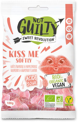 [3663458005392] NOT GUILTY Organic Raspberry Grapefruit Gummies 100 g