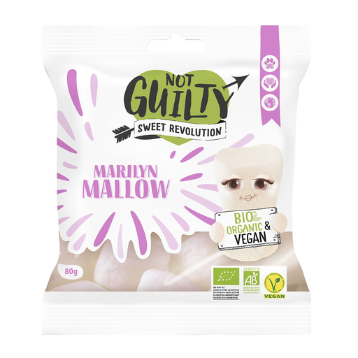 [3663458005682] NOT GUILTY Rebuçados Marilyn Mallow Bio Vegano 80 g