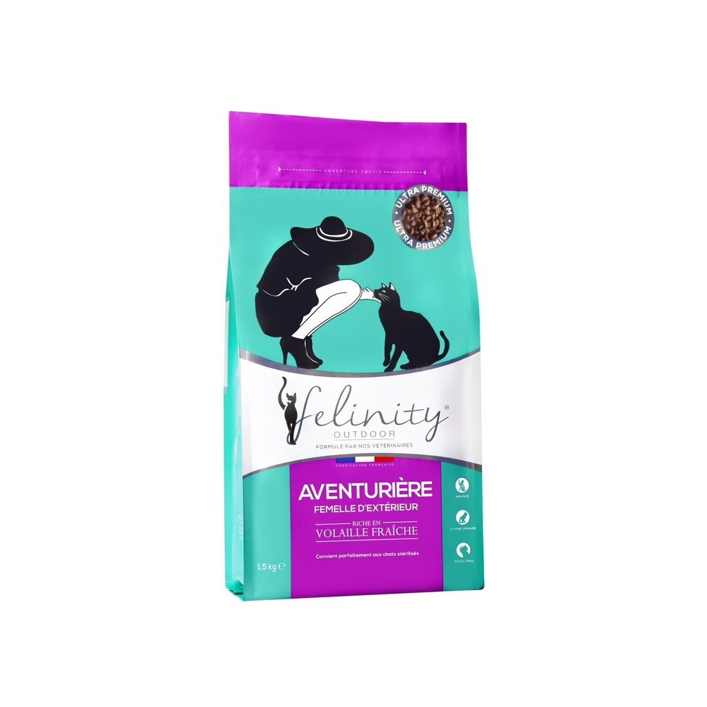 DEMAVIC Felinity Outdoor Female Cat Dry Food Poultry 1.5 kg