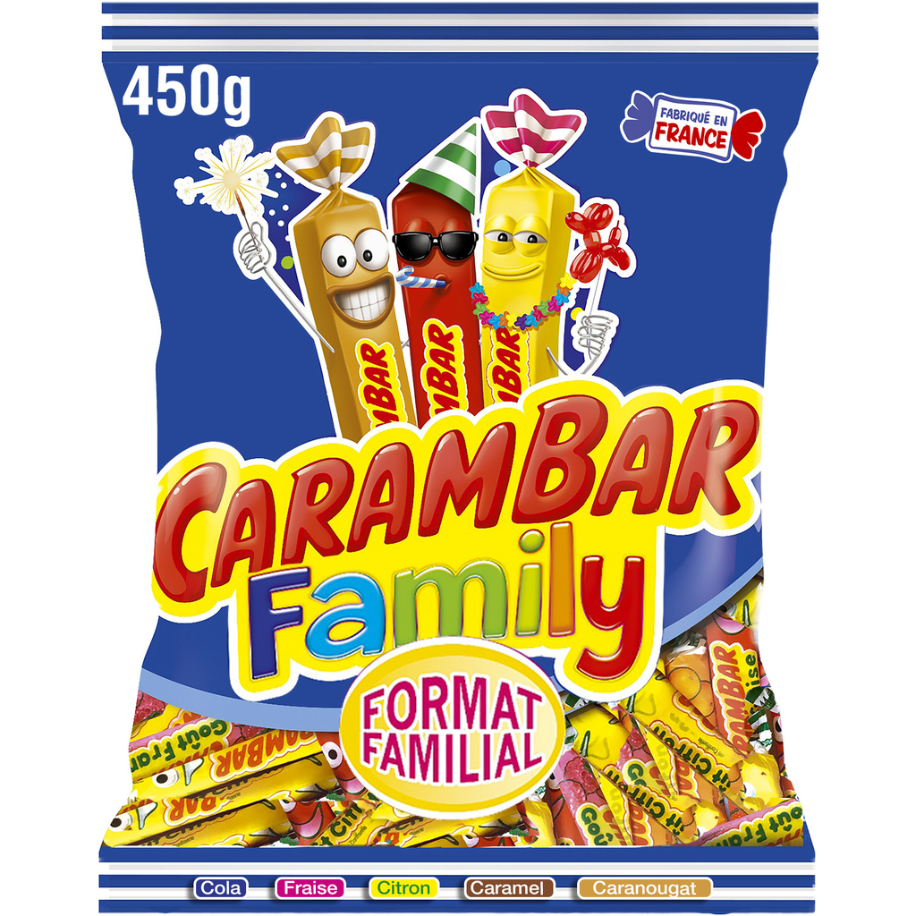 CARAMBAR Family Flavored Candies 450 g