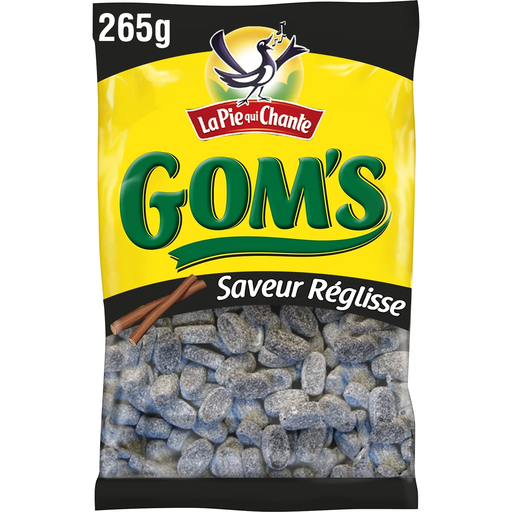 [3664346303118] LA PIE QUI CHANTE Bonbons Gom's force réglisse 265 g