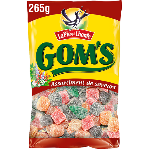 [3664346303149] LA PIE QUI CHANTE Confiseries Gom's gélifiées aromatisées 265 g