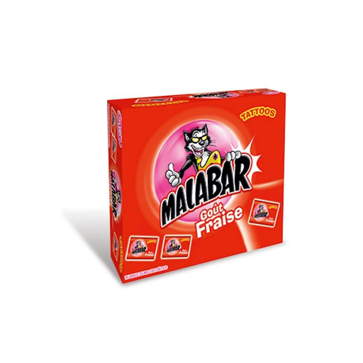 [3664346305808] MALABAR Strawberry Bubble gum 1340 g