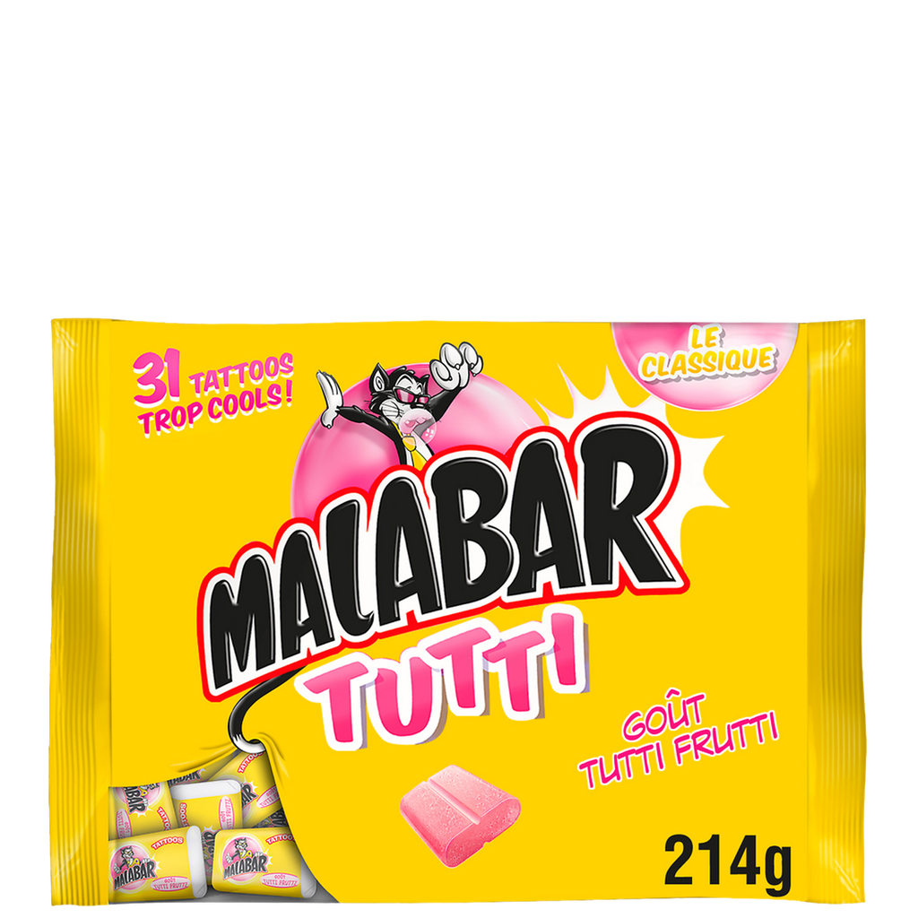 MALABAR Bonbons Tutti Chewing gum 214 g