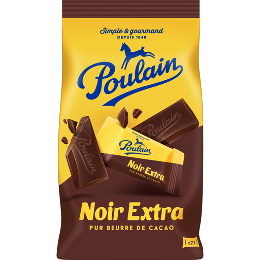 [3664346306096] POULAIN Tablette Chocolat Noir Extra Napolitains 210 g