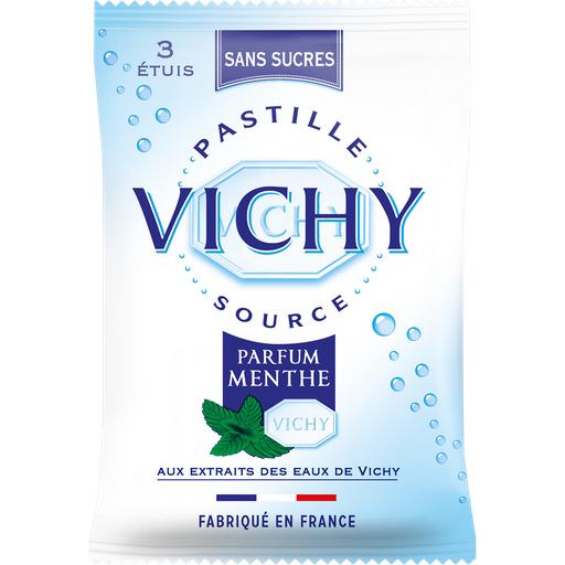 [3664346306553] VICHY Pastilhas menta sem açúcar 3 x 19 g