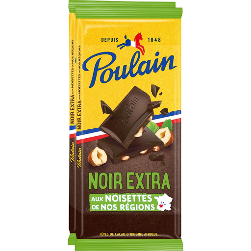 [3664346306607] POULAIN Tablete de chocolate negro extra com avelãs 2x100g