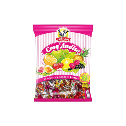 [3664346307017] LA PIE QUI CHANTE Assortiment de bonbons Croqandise 360 g
