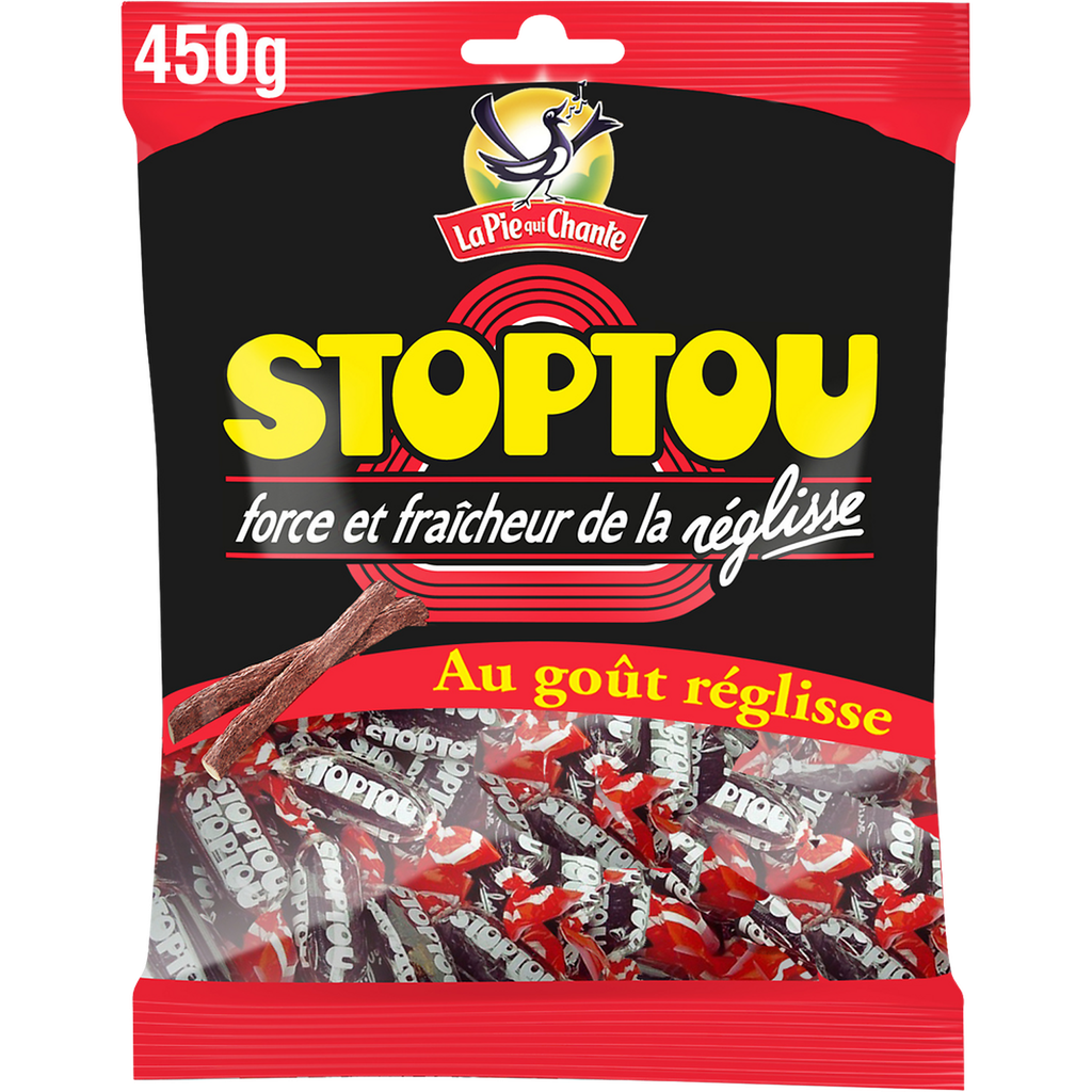 LA PIE QUI CHANTE Bonbons Stoptou au réglisse 450 g