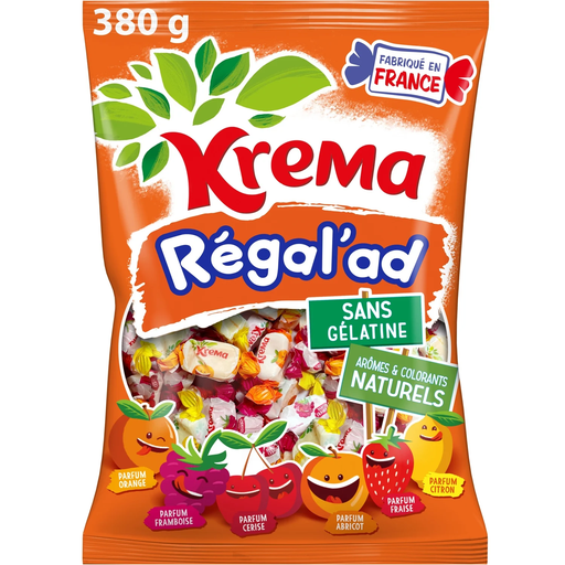 [3664346307055] KREMA Régal'ad Fruit Candy Assortment 380 g