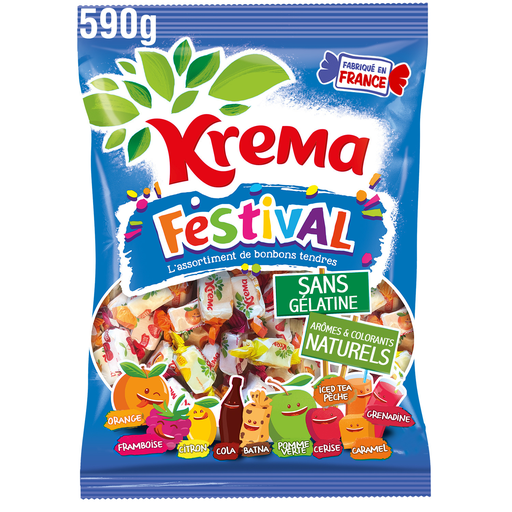 [3664346307086] KREMA Festival Assorted Gelatin-Free Candies 590 g