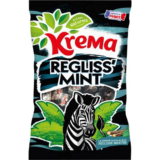 [3664346307109] KREMA Regliss'mint Rebuçados com aromas naturais 280 g