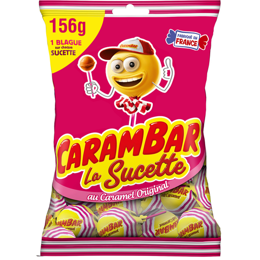 [3664346316514] CARAMBAR Sucettes Caramel 156 g