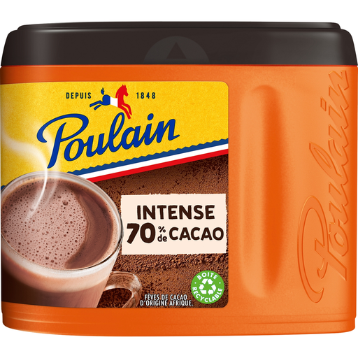 [3664346326872] POULAIN Chocolat en poudre Grand Arôme 70% de cacao 380 g
