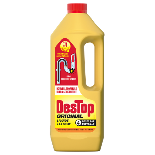 [3665468000312] DESTOP Gel déboucheur de canalisations à la soude 950 ml