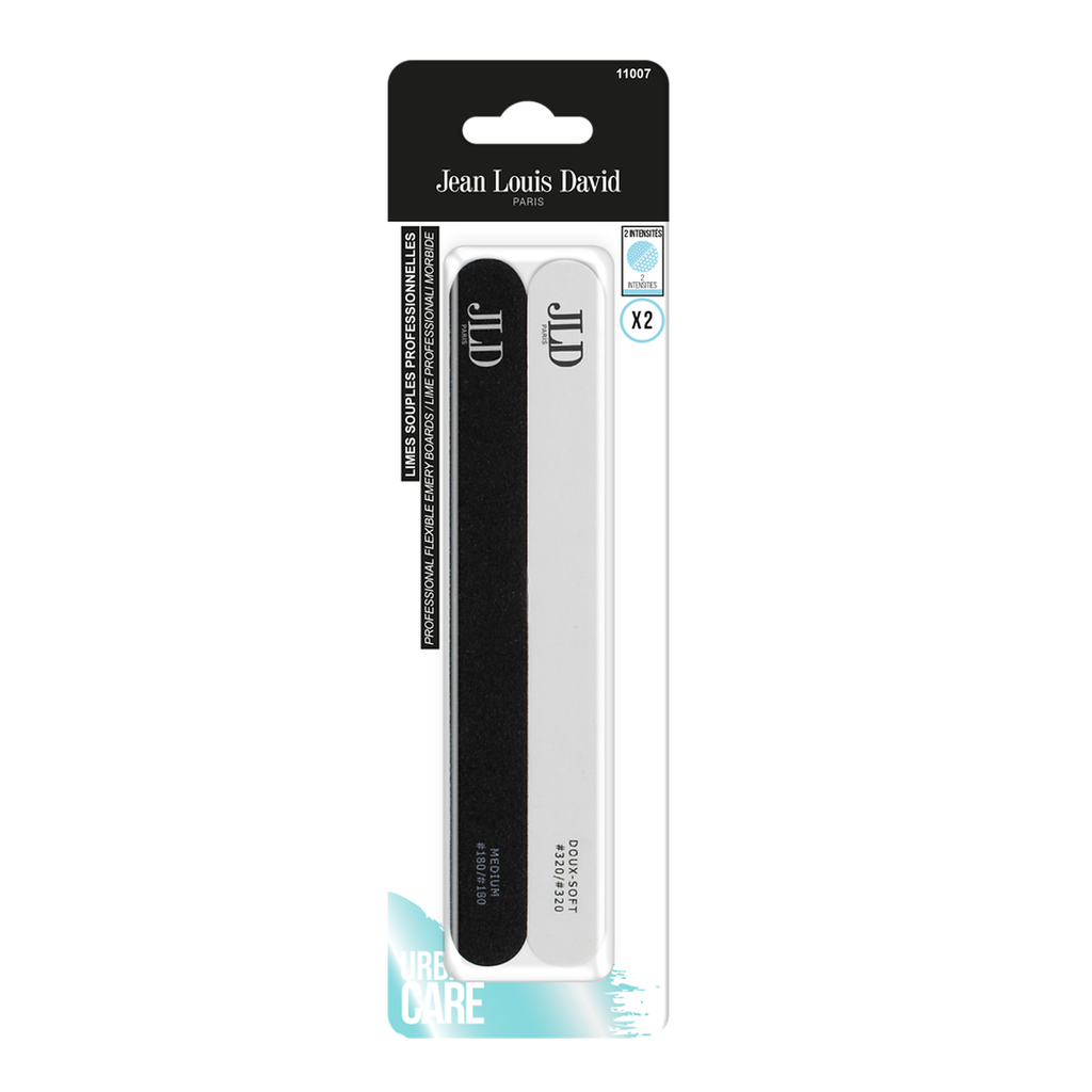 JEAN LOUIS DAVID Flexible Professional Nail Files pack of 2