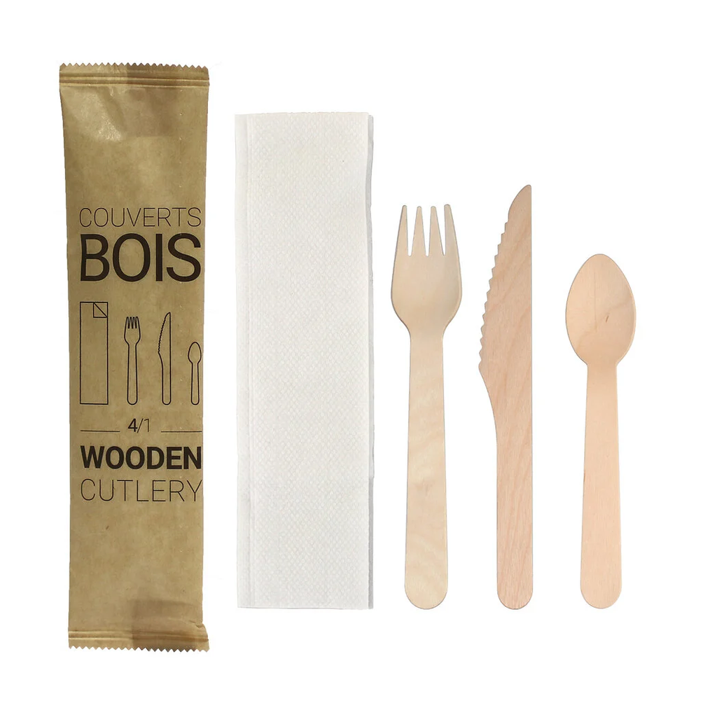 USEO Kit de Cubiertos de madera