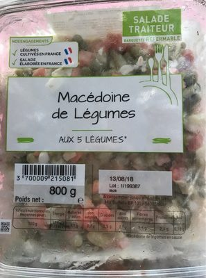 [3700009215081] FRAIS EMBALLE Vegetable Macedoine 800 g