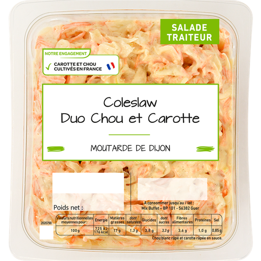 [3700009215920] MIX BUFFET Cabbage and Carrot Duo with Mayonnaise Sauce 800 g