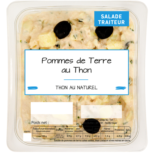 [3700009240441] MIX BUFFET Salade de pommes de terre au thon et ciboulette 800 g