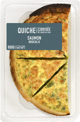 FRAIS EMBALLE Quiche Salmón Brócoli 4 Porciones 800 g