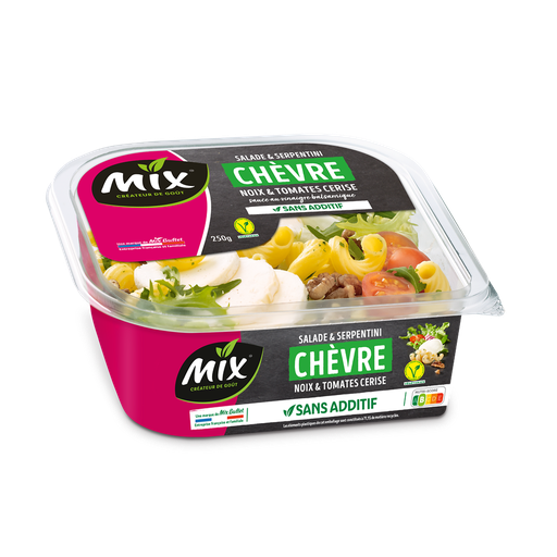 [3700009252758] MIX Salada & serpentini queijo de cabra nozes tomates cereja vinagrete balsâmico 250 g