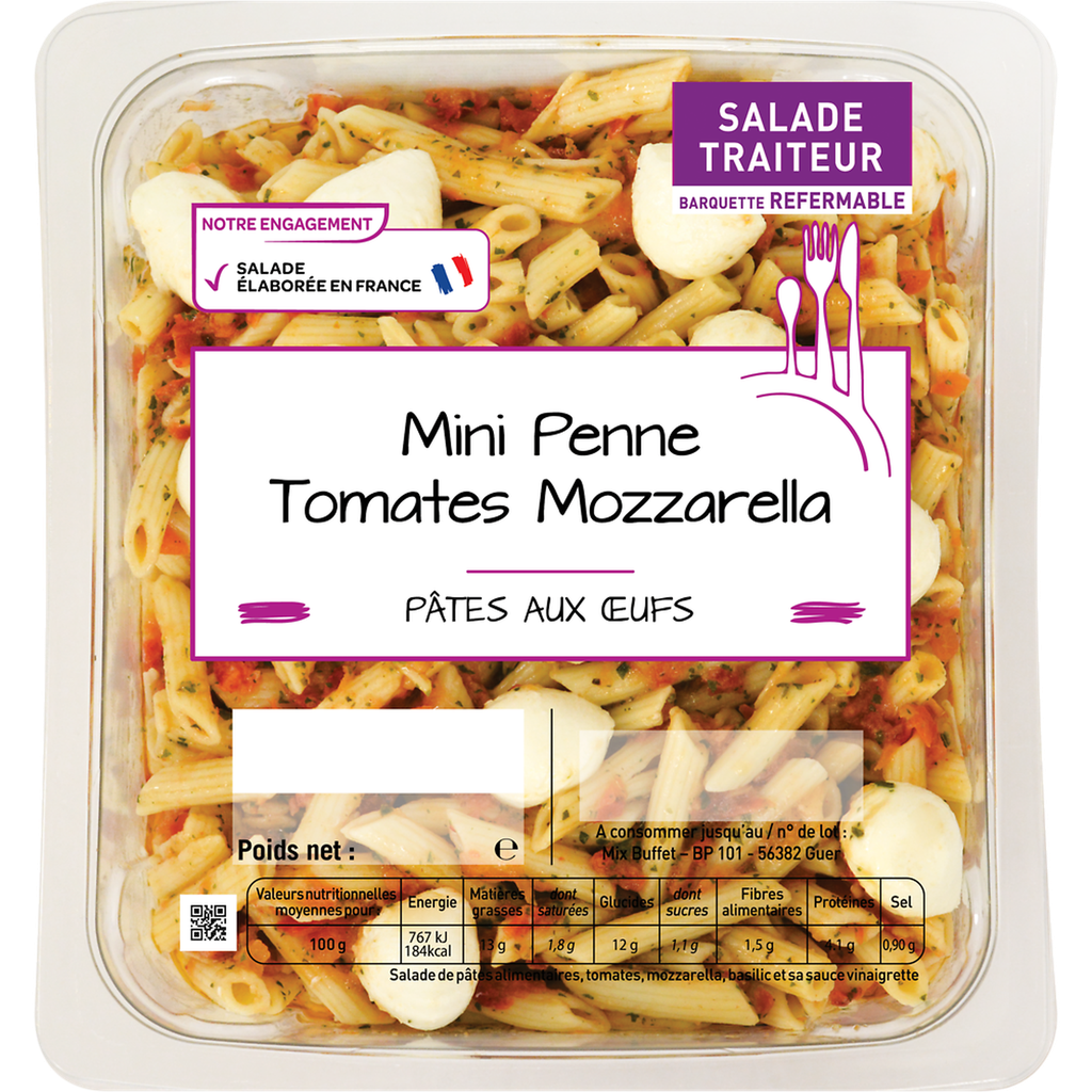 MIX BUFFET Mini Penne Tomate Mozzarella 800 g