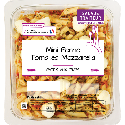[3700009255094] MIX BUFFET Mini Penne Tomato Mozzarella 800 g