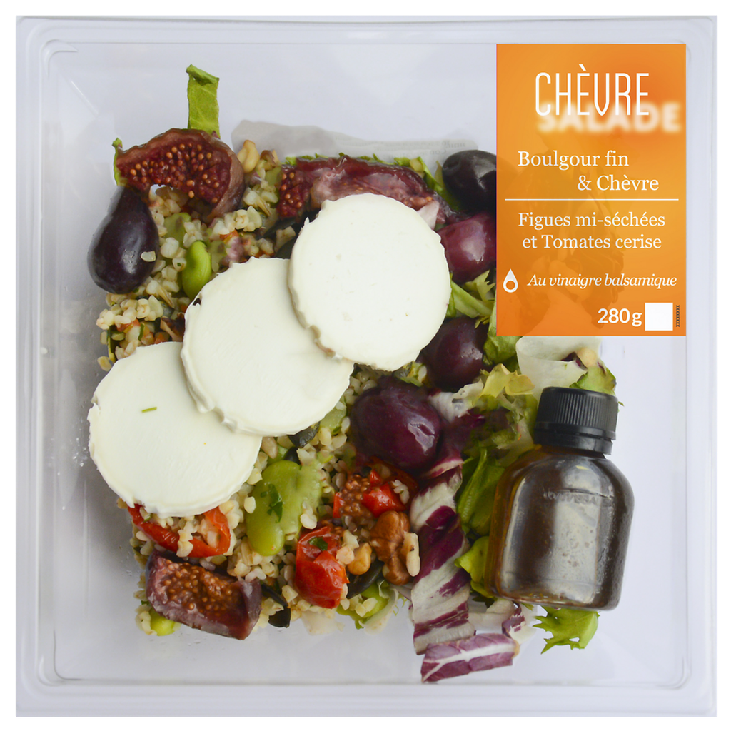 MIX Salada de Bulgur Fino Queijo de Cabra Figos e Tomates 280 g